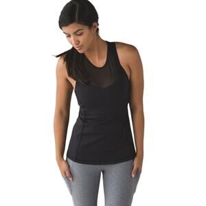 Lululemon Running In The City Tank in Black size 4
